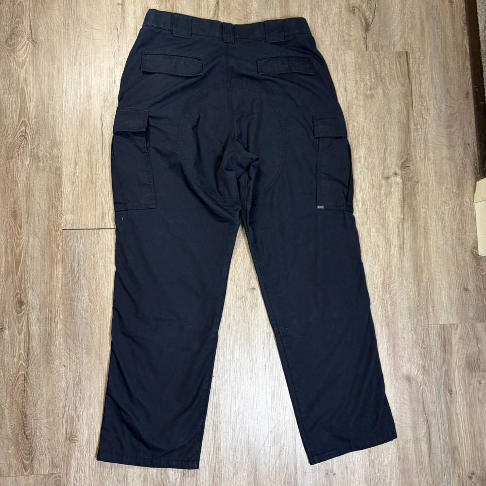 5.11 Men's Relaxed Fit TACLITE TDU Cargo Pants Large 35x31 Navy Blue Work - Picture 2 of 7
